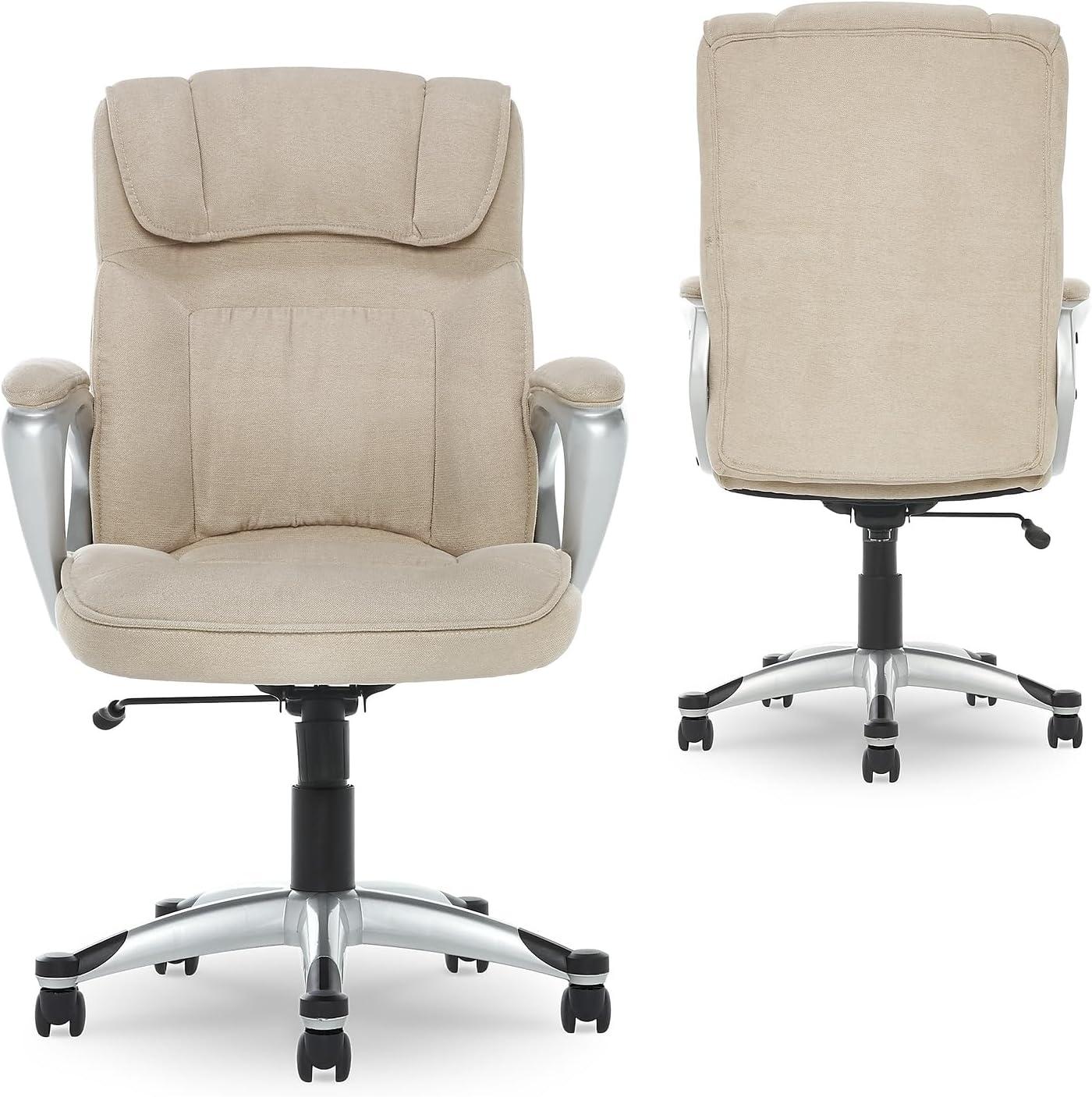 Serta Serta Hannah Executive Office Chair, Ergonomic Lumbar Support, Firm Seat Cushion, Deep Body Pillows