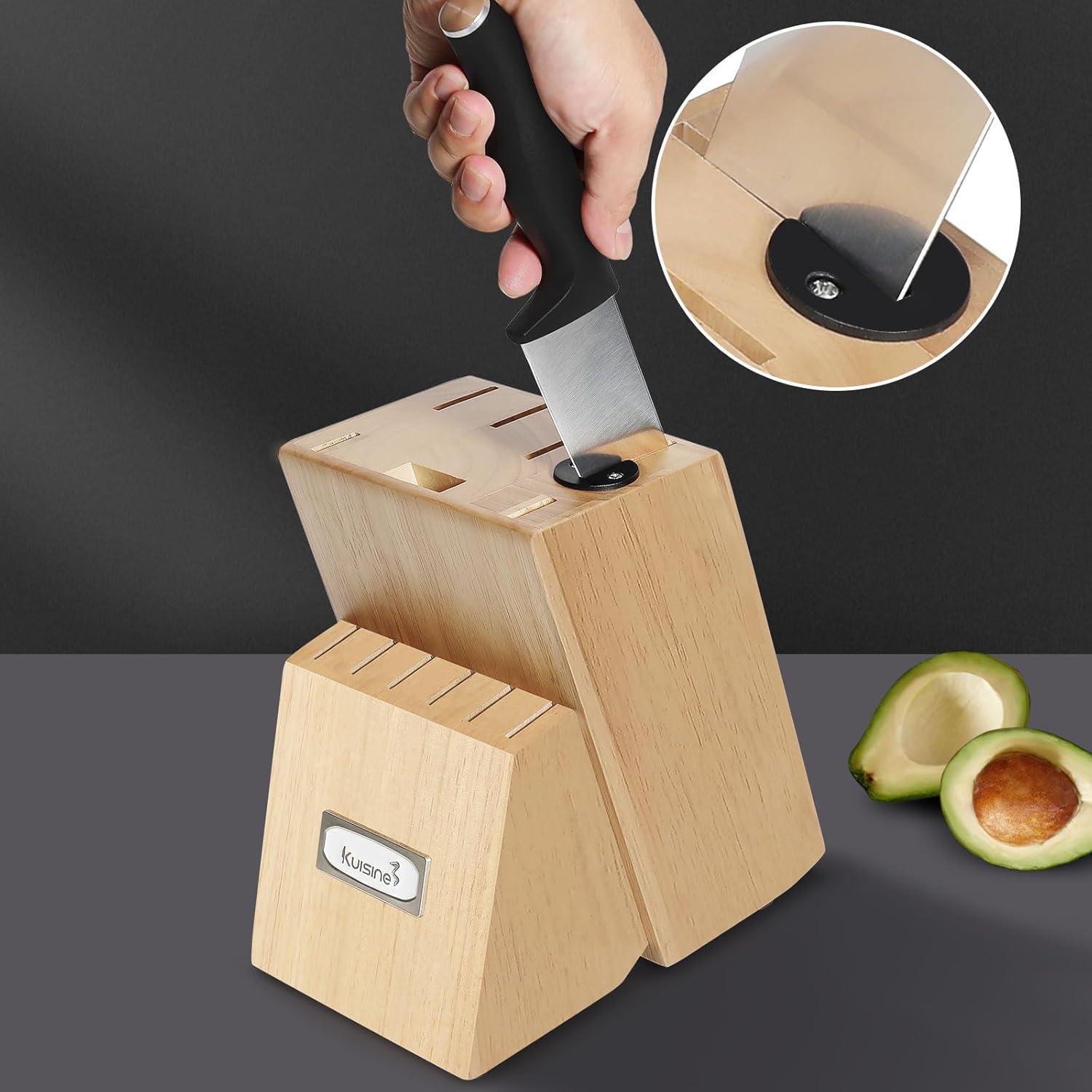 kuisine Kuisine 15 Piece Stainless Steel Knife Block Set