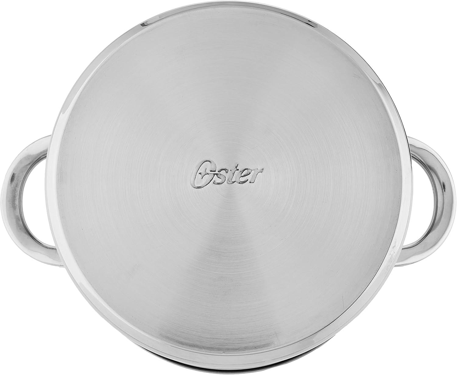 Stainless Steel 5-Quart Pasta Pot with Strainer Lid and Steamer Basket