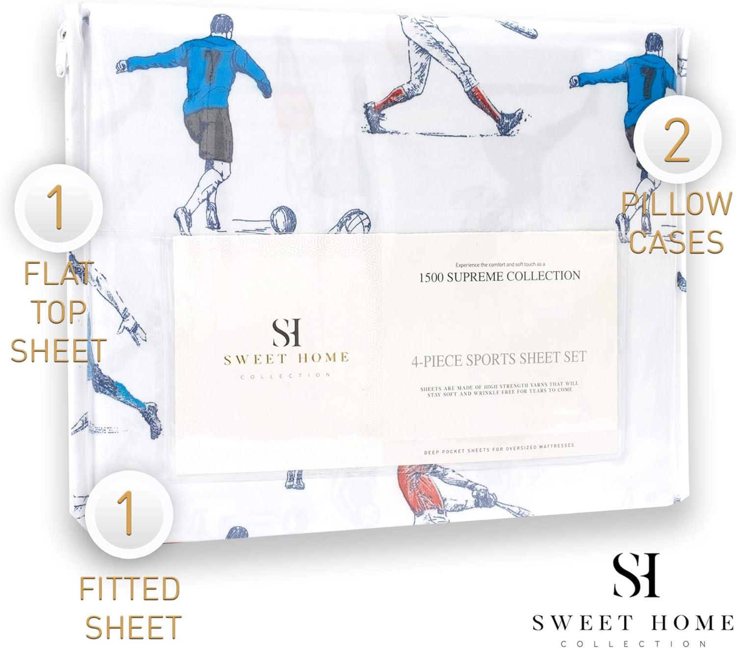 Sports Microfiber Kids' Sheet Set By Sweet Home Collection®