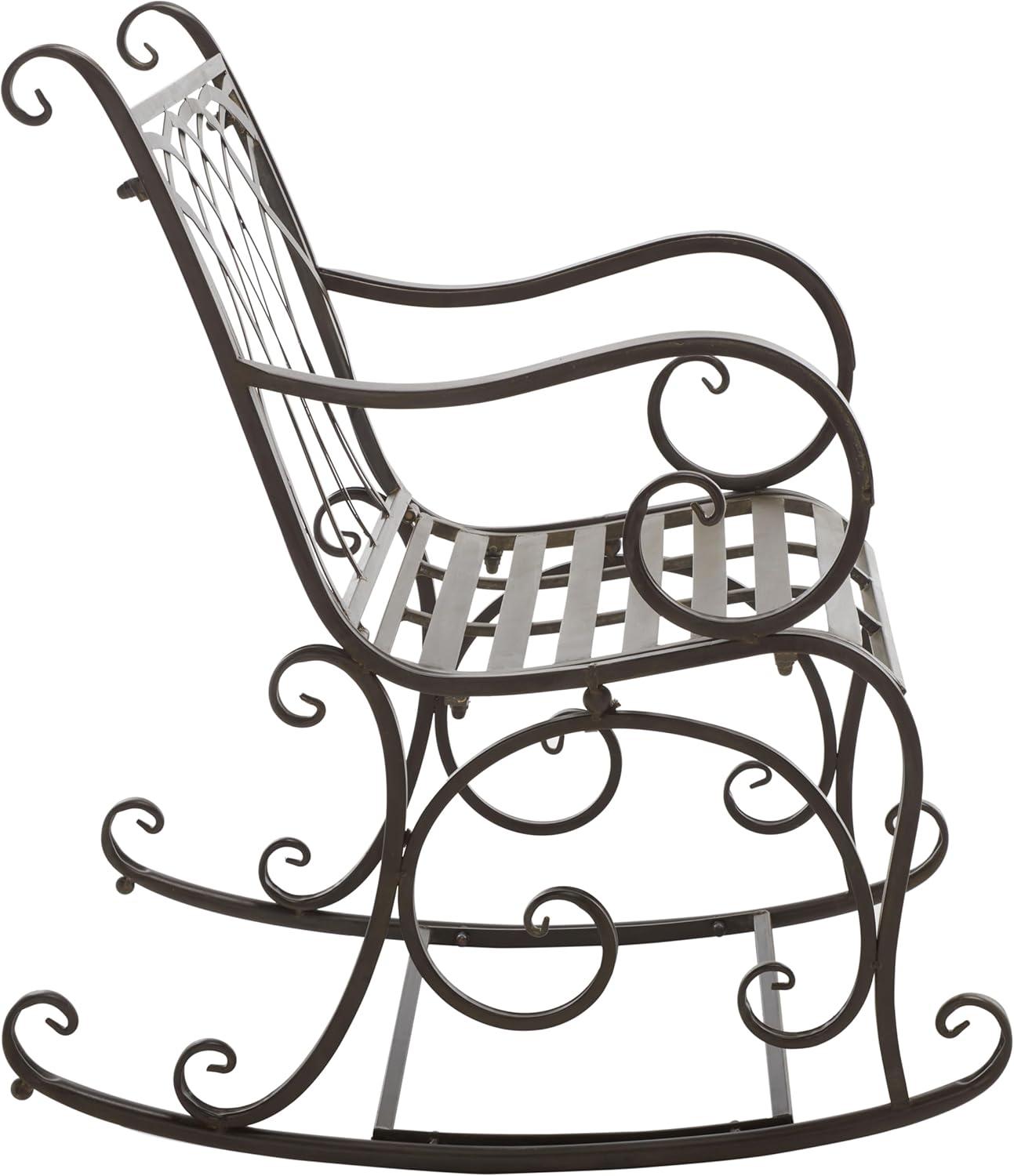 Medrano Rocking Chair Indoor/Outdoor - PAT5030 - Black Rust - Safavieh