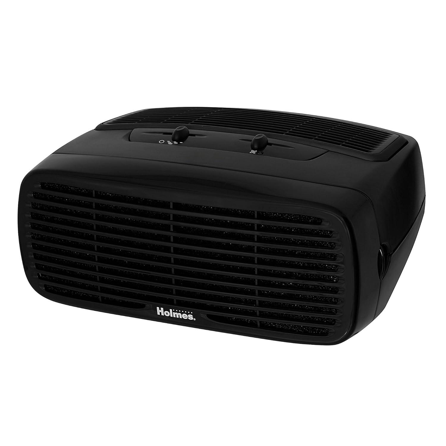 Xayoca Desktop HEPA-Type , 3 Speeds plus Optional Ionizer small Air Purifier, HAP242B-U, Black