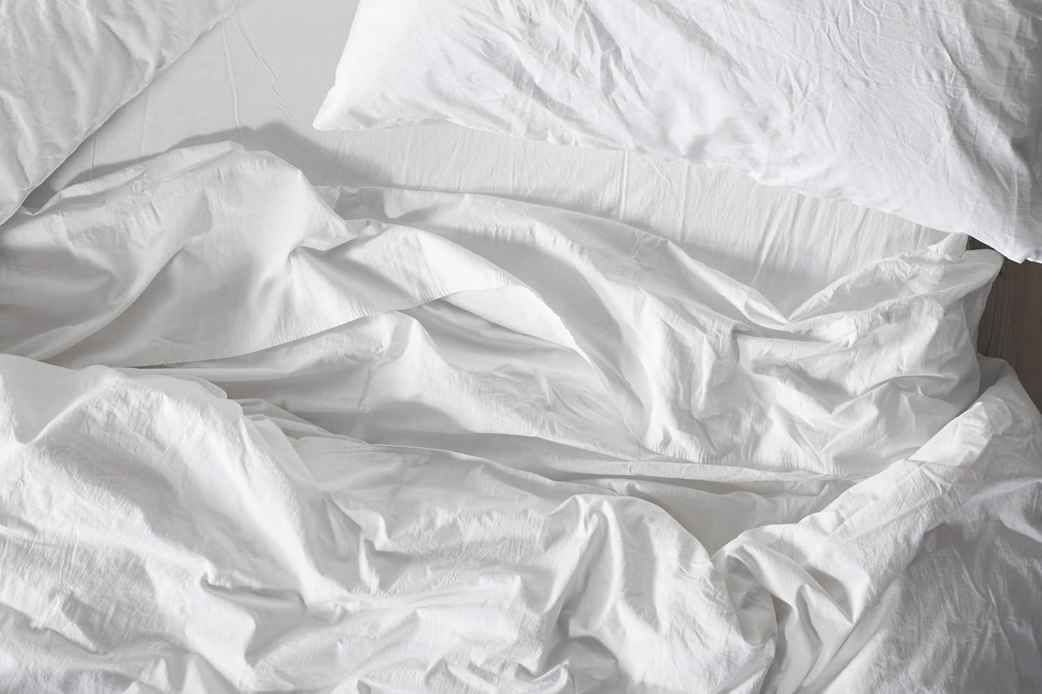 Organic Crinkled Percale Sheet Set