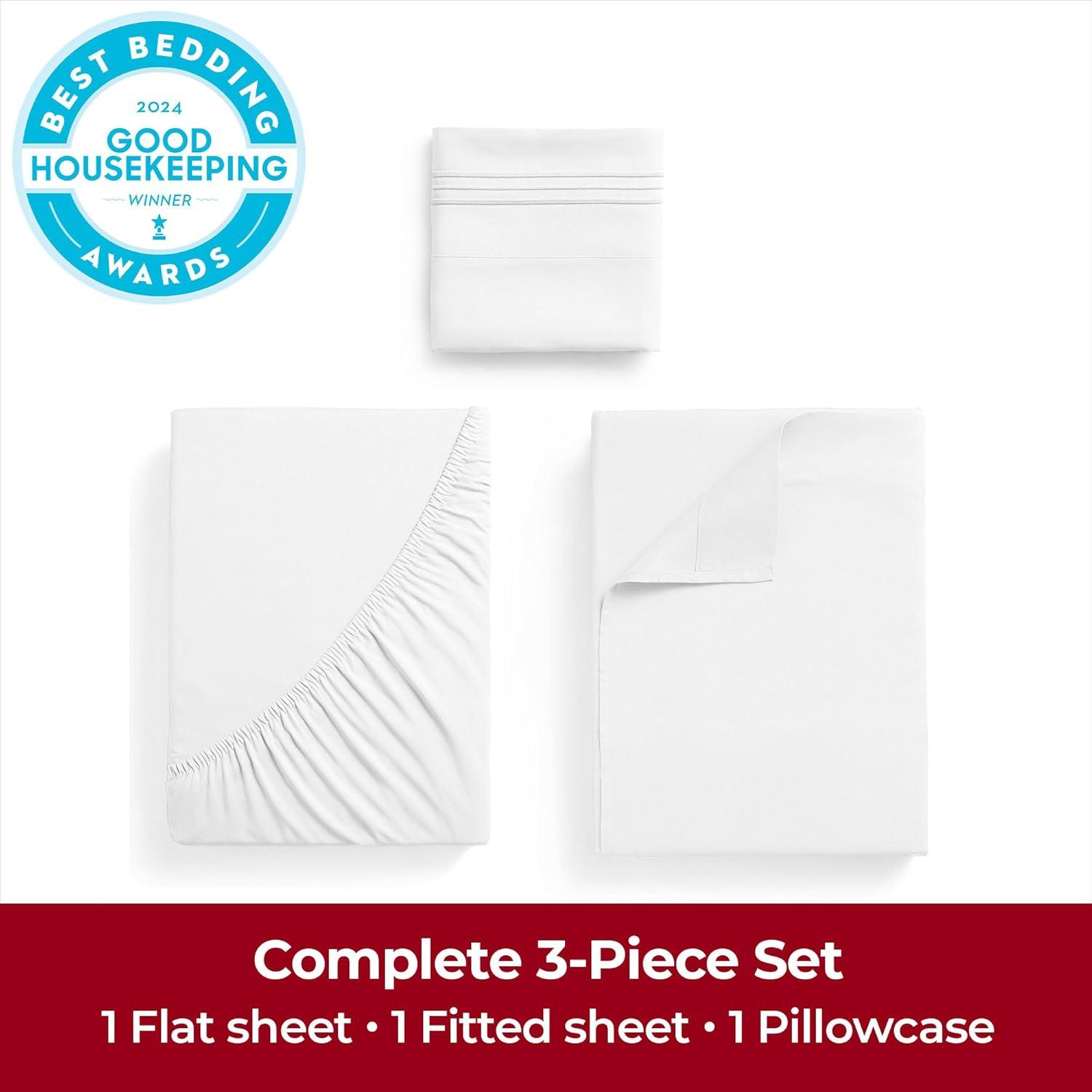 4 Piece Microfiber Sheet Set - Mellanni