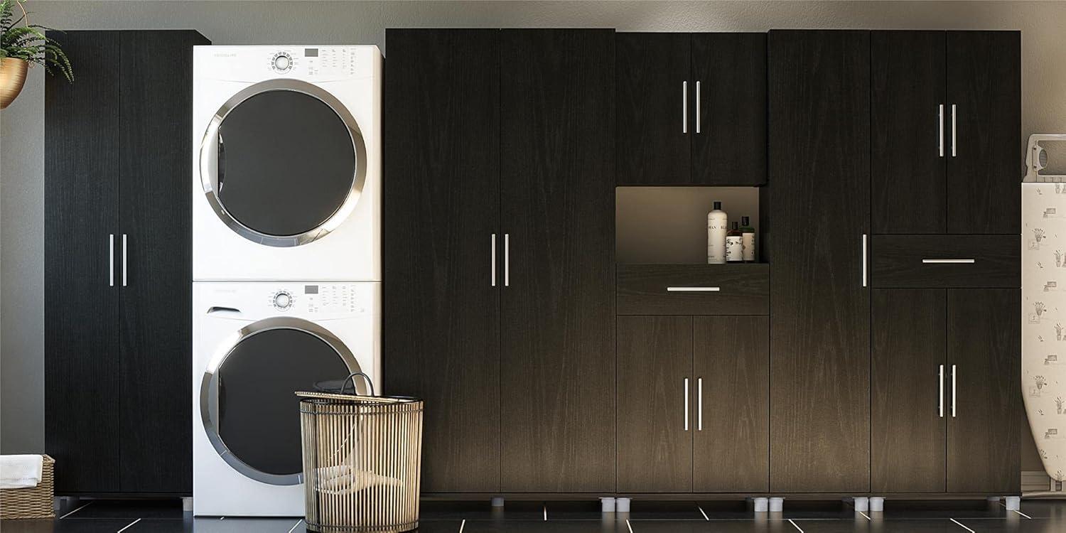 Camberly 4 Door/1 Drawer Storage Cabinet, Graphite Gray
