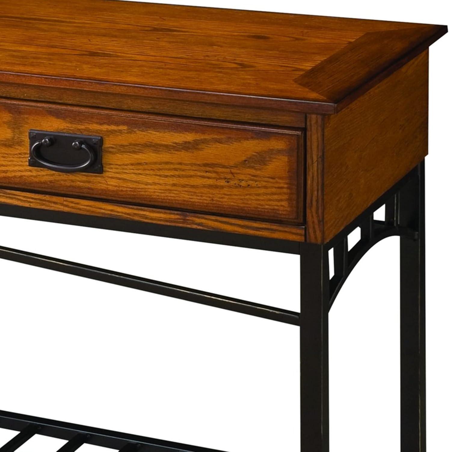 Modern Craftsman Console Table Brown - Homestyles