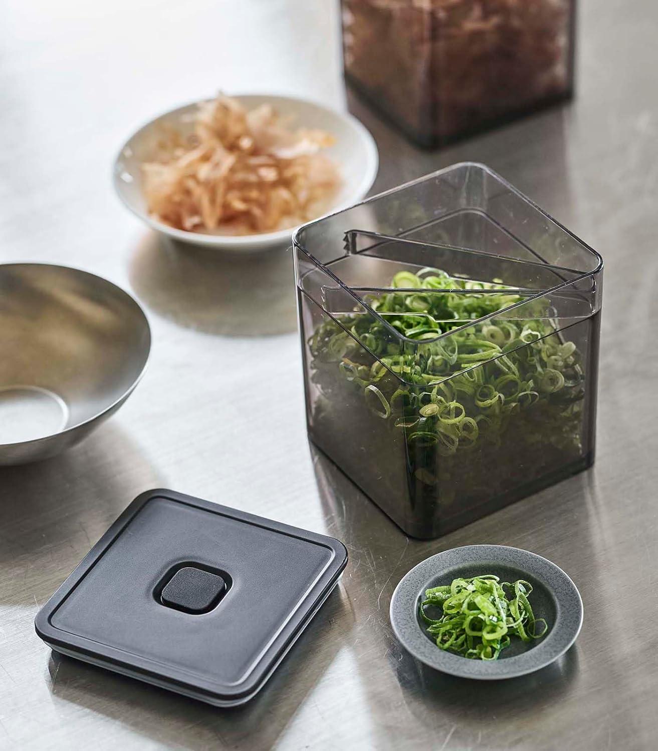 Yamazaki Home Tower Yamazaki Home Airtight Food Storage Container With Lid Square Spice Or Vegetable Holder & Reviews | Wayfair