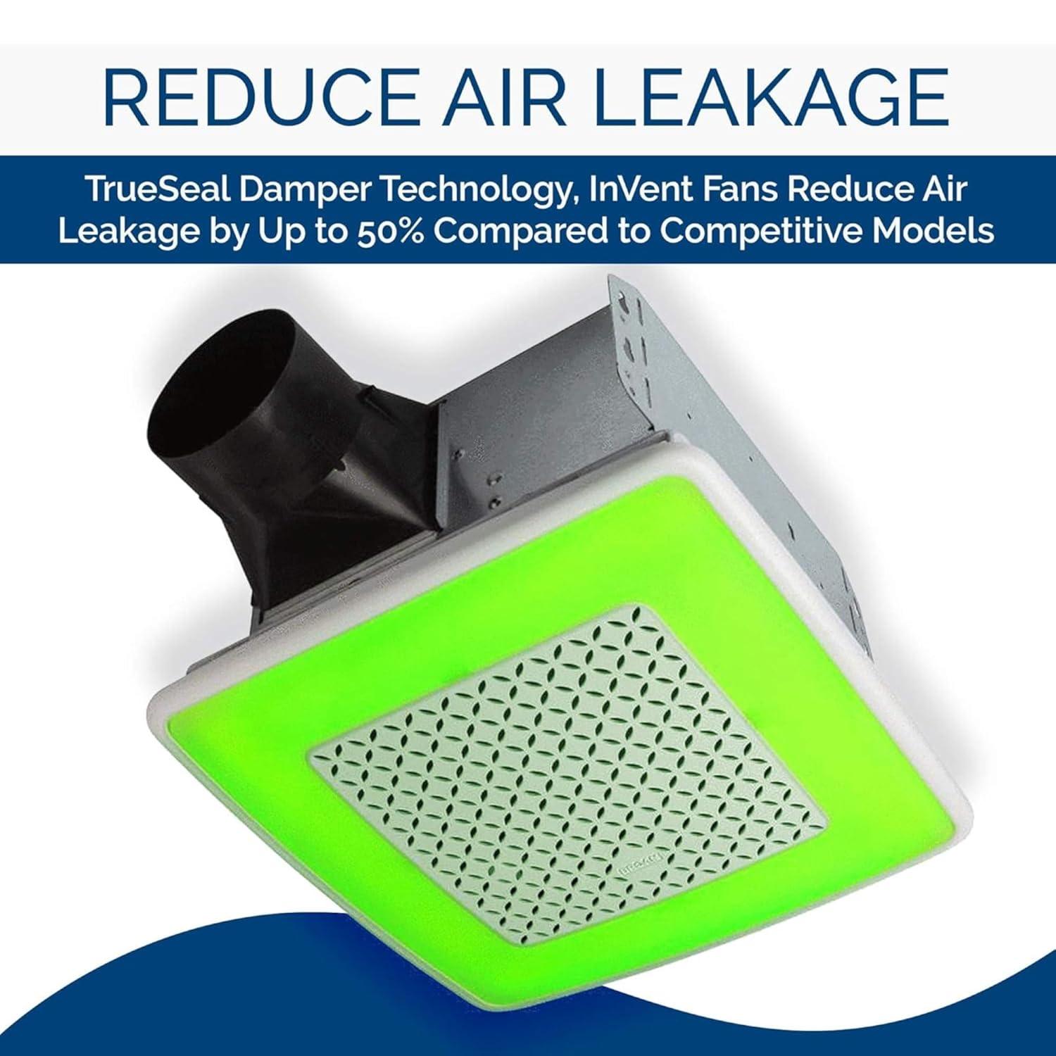 Broan NuTone Broan ChromaComfort Ventilation Fan with Multicolor LED Light and Control