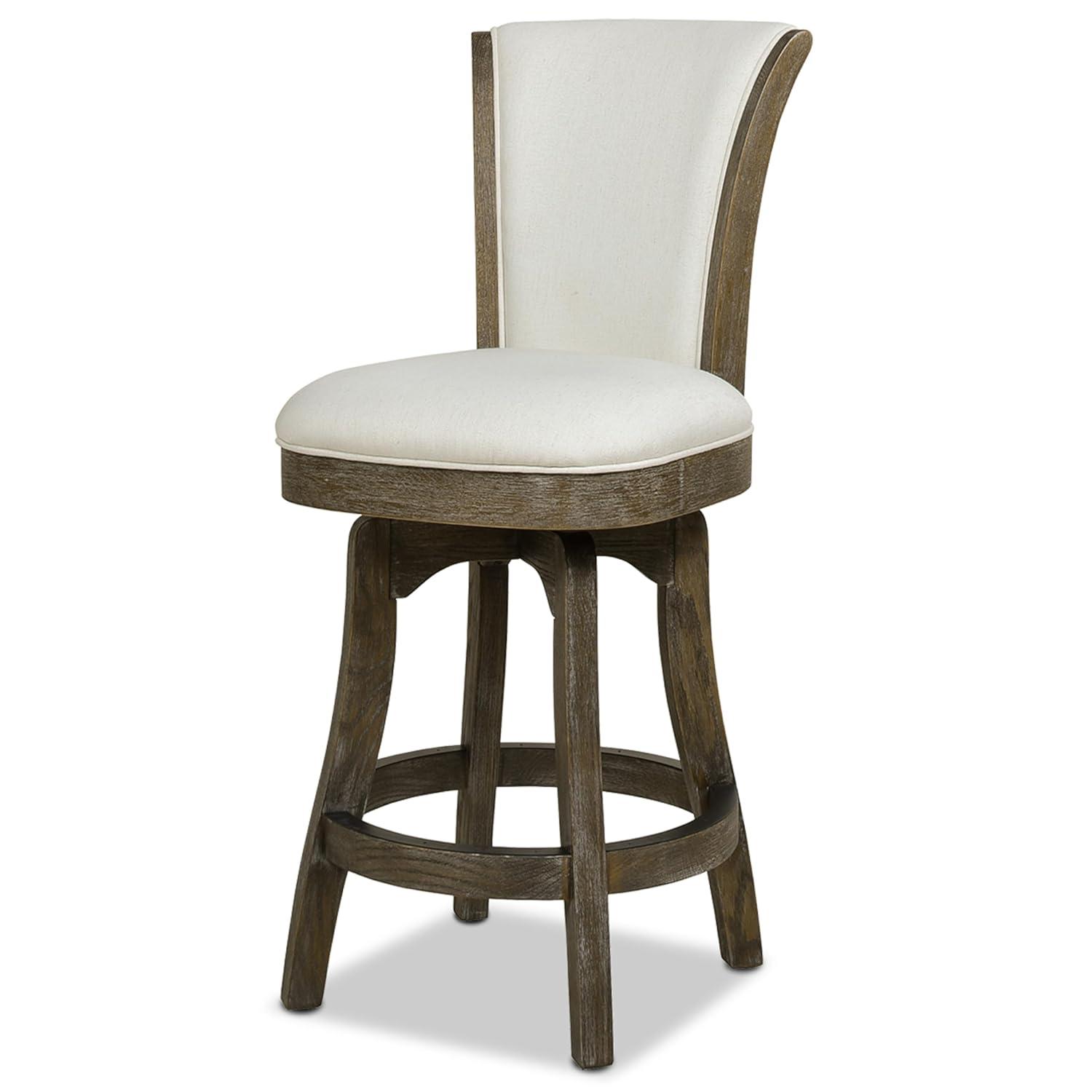 Brainly 27 inches Armless Swivel Counter Height Bar Stool