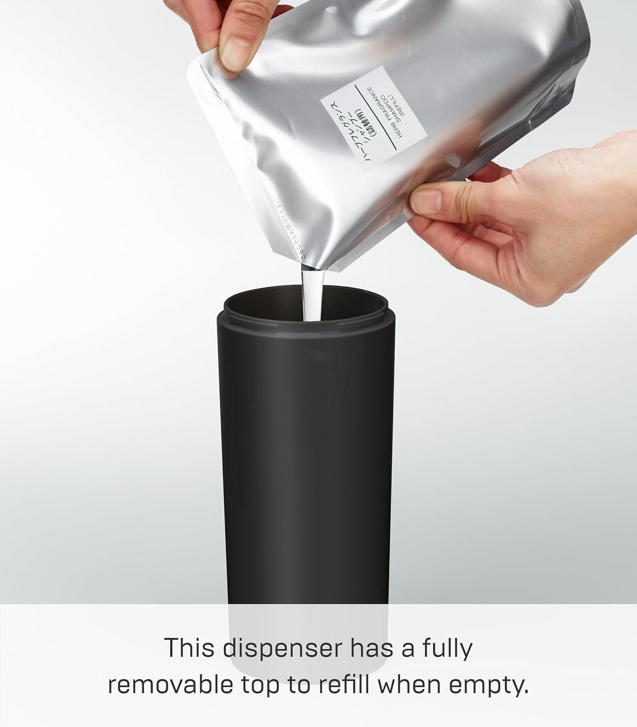 Tower Yamazaki Home Shampoo Dispenser, Contemporary Bottle Pump For Shower, Shampoo, 16.9 fluid oz.