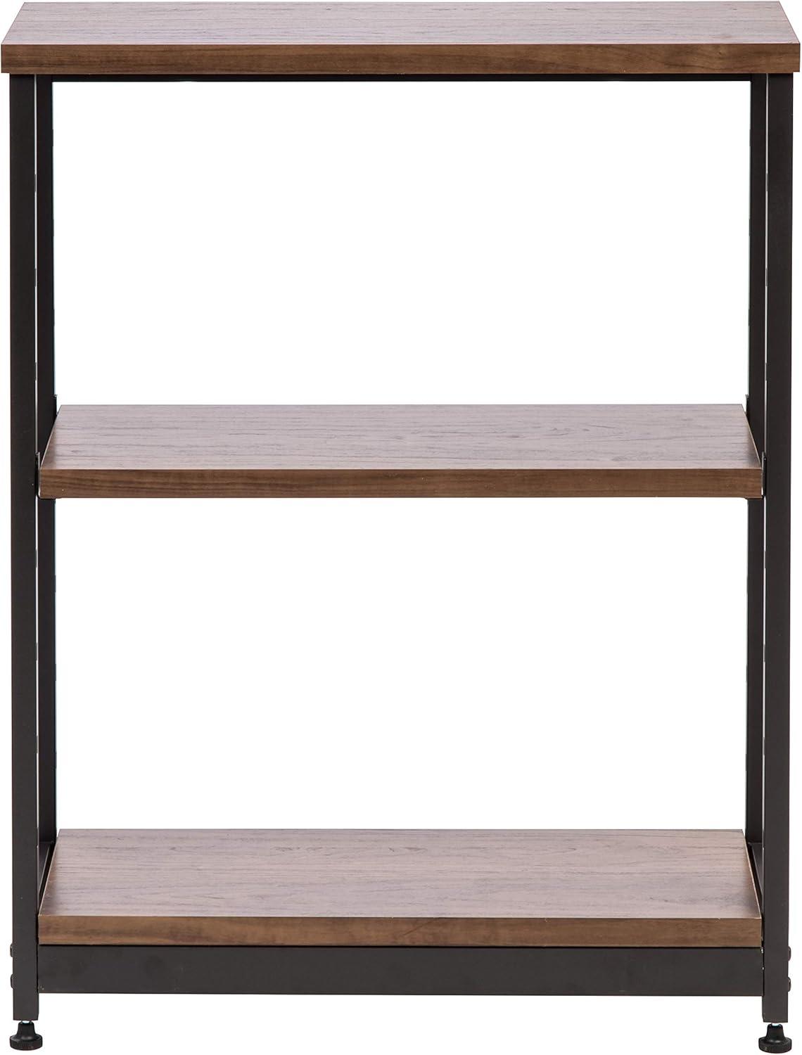 IRIS Wood and Metal Shelf Brown/Black