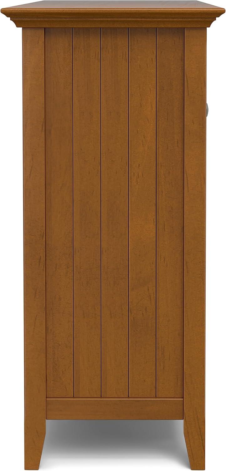 Simpli Home Bedford 54" Wide SOLID WOOD Sideboard Buffet and Wine Rack