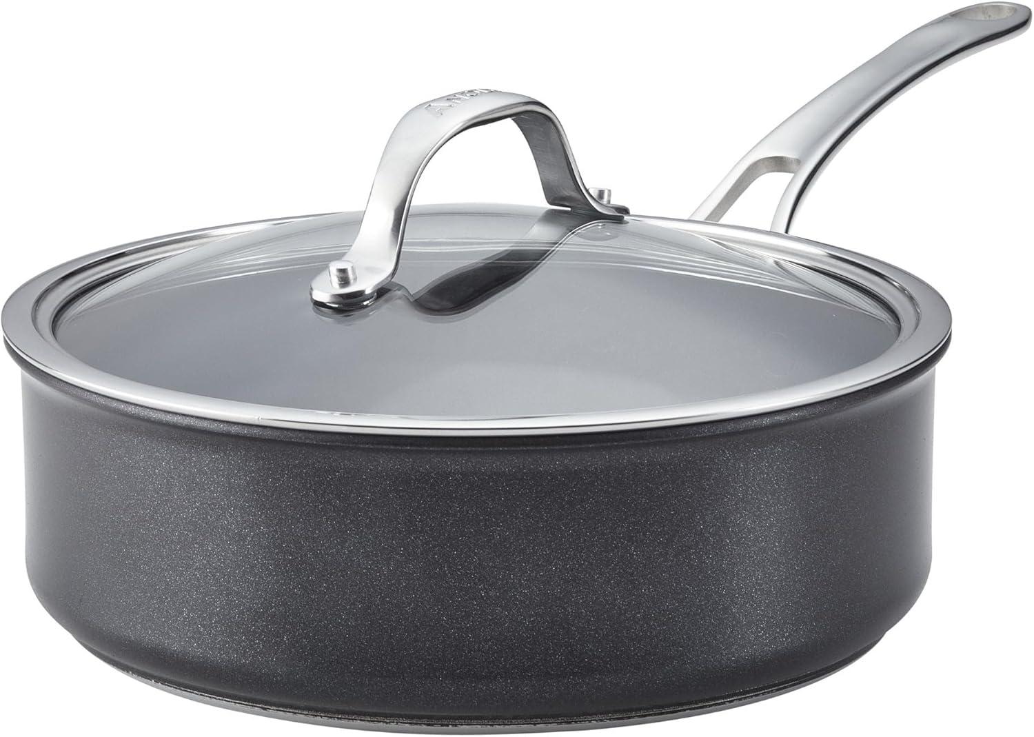 Anolon X Hybrid Cookware Nonstick Sauté Pan With Lid, 3.5-Quart