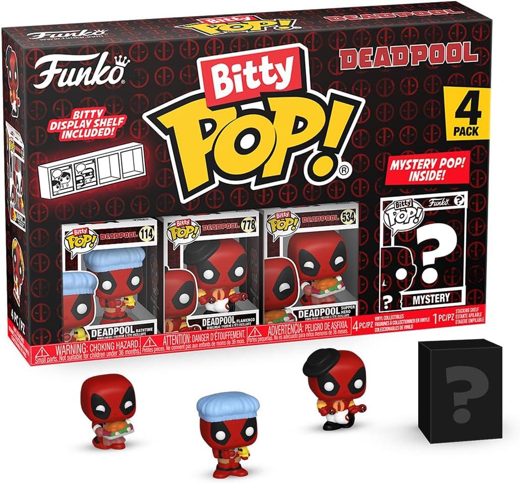 Deadpool Mini Collectible Figures 4-Pack with Mystery Chase