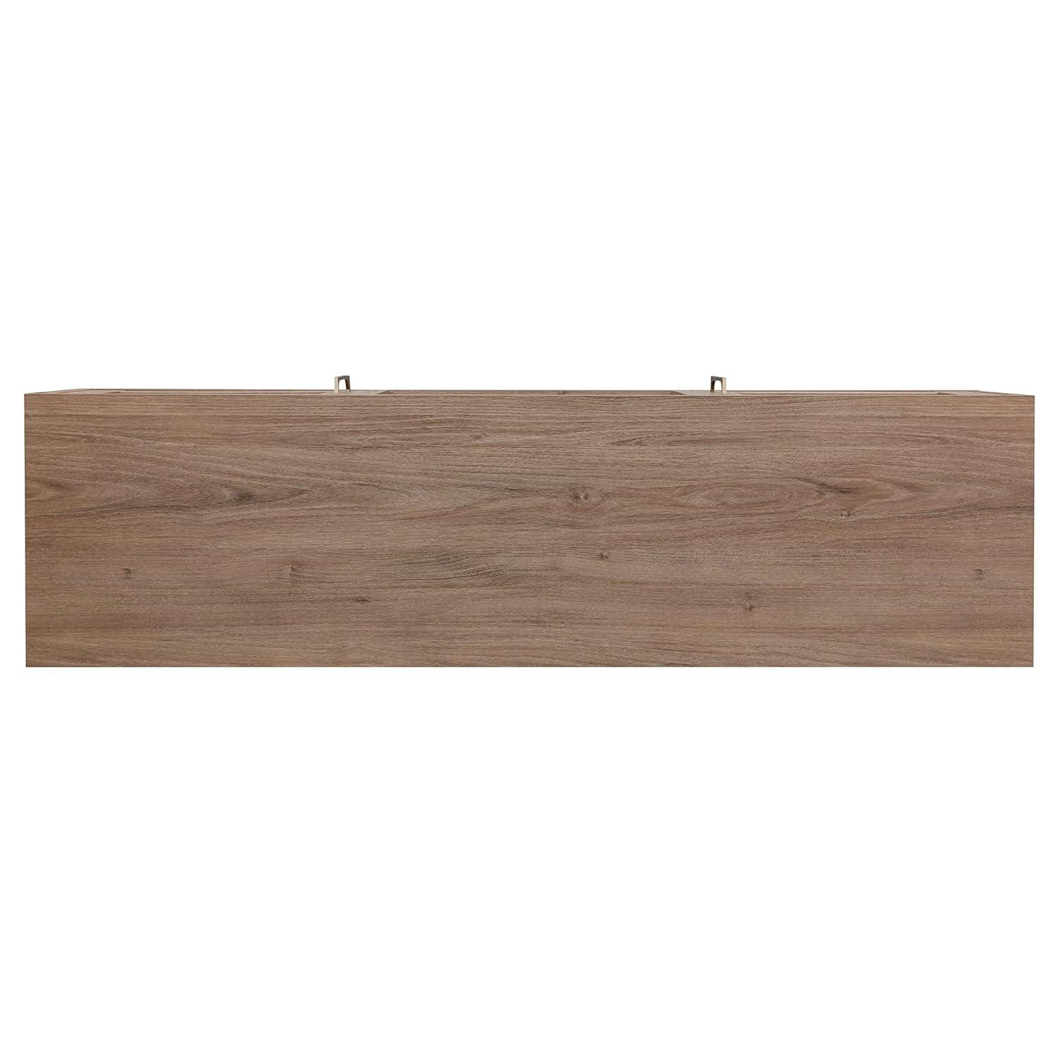 Evelyn&Zoe Quincy Rectangular TV Stand for TV's up to 65", Antiqued Gray