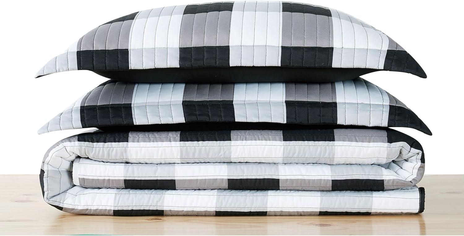 Truly Soft Buffalo Plaid Farmhouse / Country Plaid Quilt Set