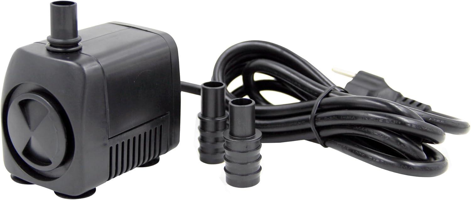 Black Submersible Water Pump for Fountains and Ponds, 265 GPH