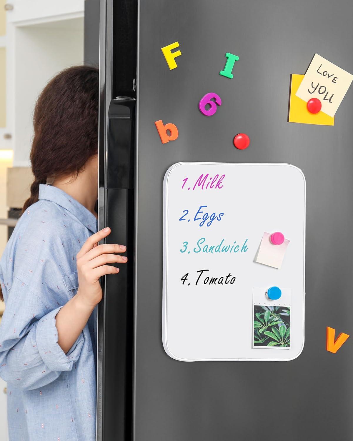 VUSIGN Small Dry Erase Whiteboard, 8.5 x 11 Inches White Board for Kids, Students, Fridge, Locker, Mini Dry Erase Board