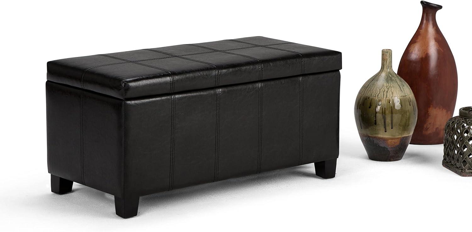Dover Faux Leather Ottoman
