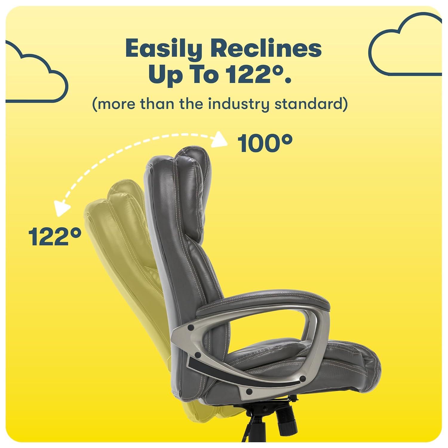Works Executive Office Chair Harvard Gray - Serta