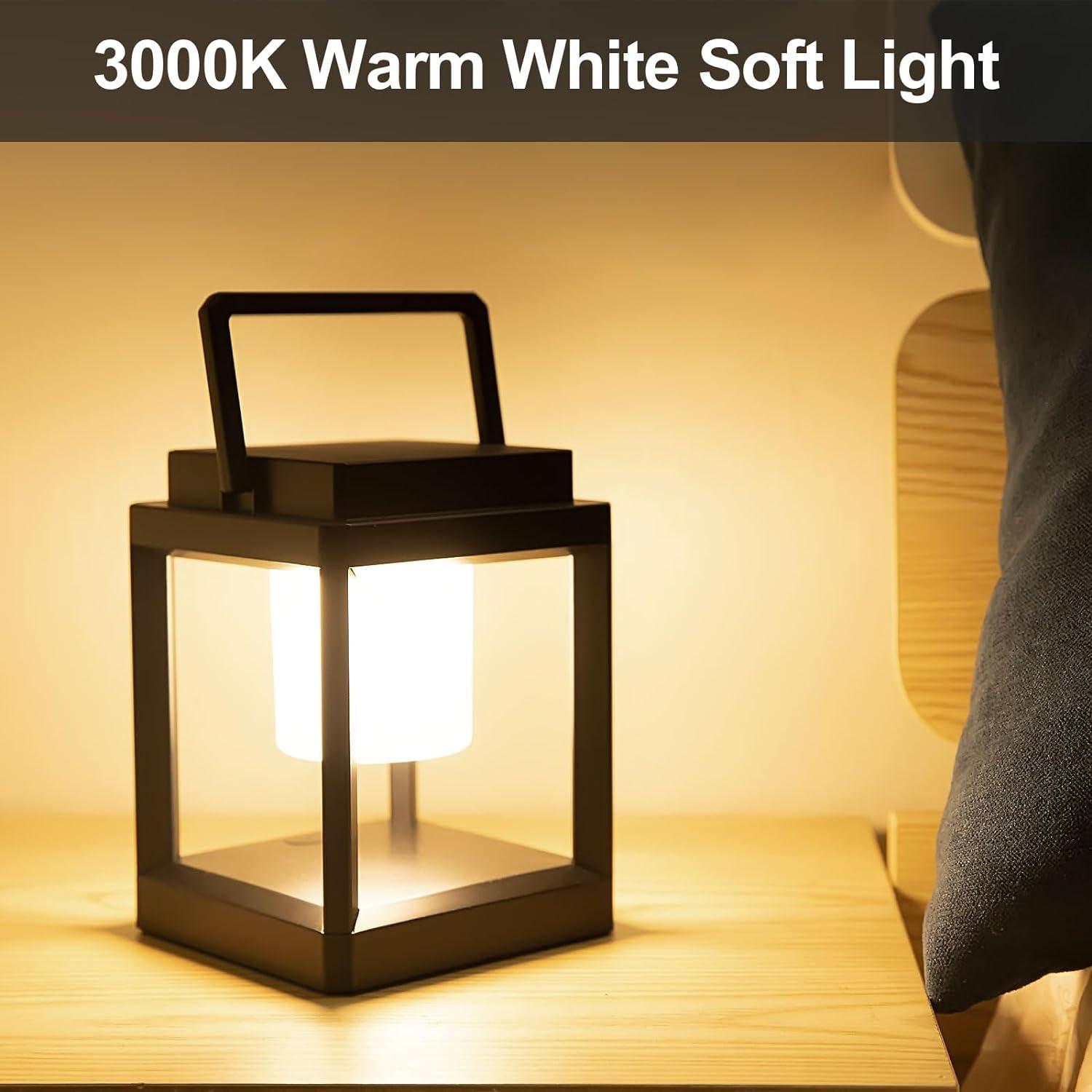 Factory Direct Wholesales NN Outdoor Table Lamp, LED Solar Outdoor Lantern, Portable Rechargeable Solar Lamp Waterproof, Touch Control Outdoor Lamps Cordless Lights Decorative For Patio Family Camp/ Reading/ Camping