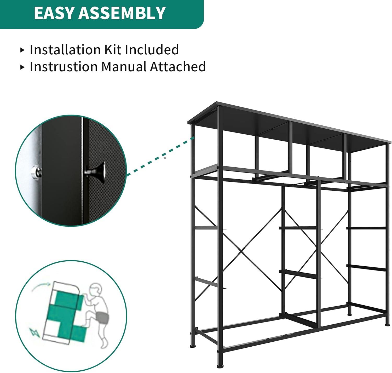 Dresser for Bedroom with 9 Drawers  Chest of Drawers with Socket & LED Light  PU Storage Dresser  Organizer Unit for Living Room  Hallway  Closet