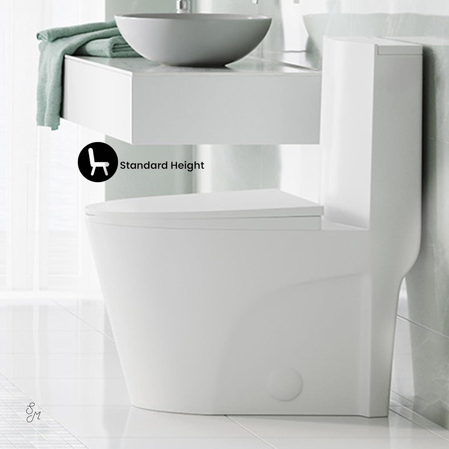 St. Tropez One Piece Elongated Toilet Dual Vortex Flush