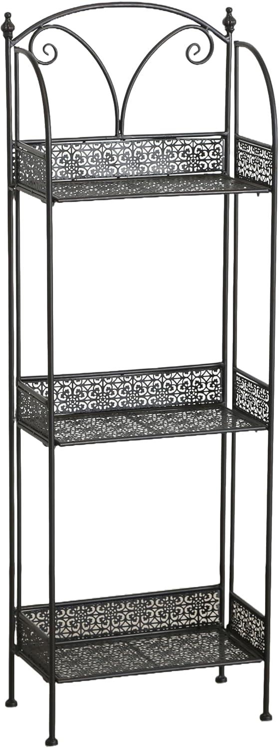 Black Iron 3-Tier Country Rustic Plant Stand