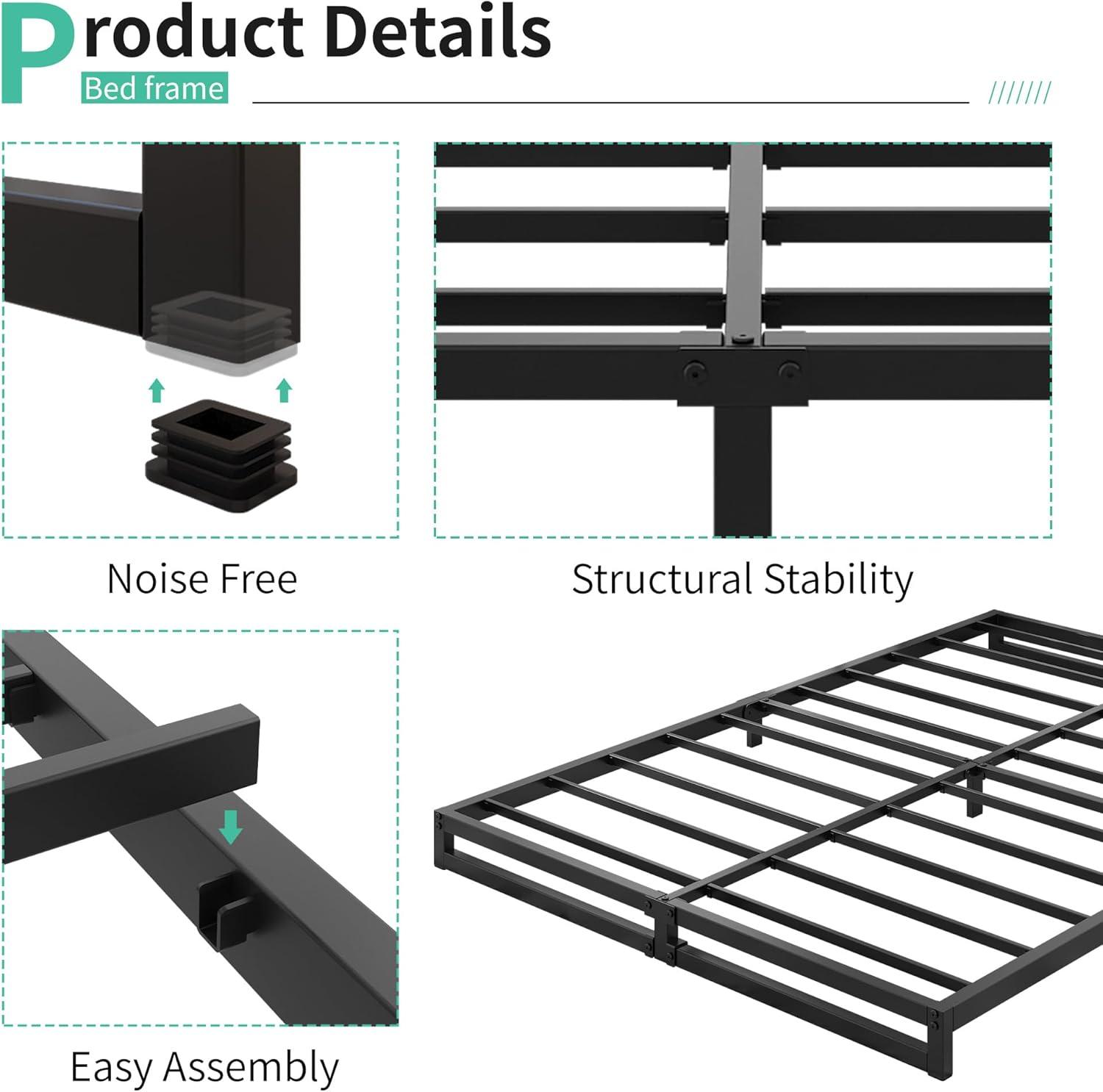 4 Inch Metal Platform Bed Frame