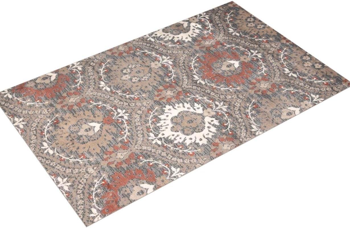 Superior Augusta Oriental 5' x 8' Area Rug, Indoor Rugs For Living Room Bedroom, Rust