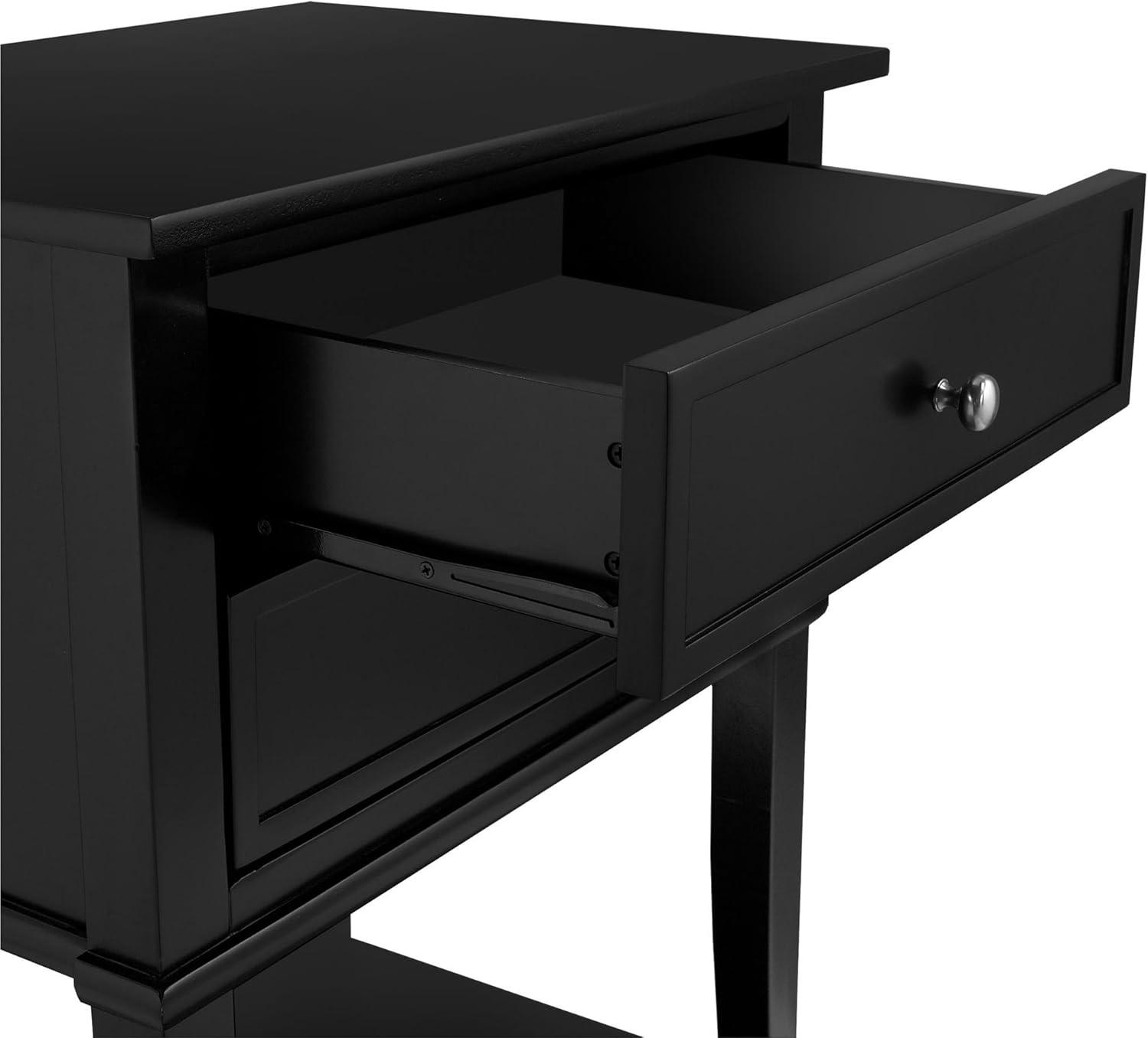 Ameriwood Home Franklin Accent Table with 2 Drawers, Purple