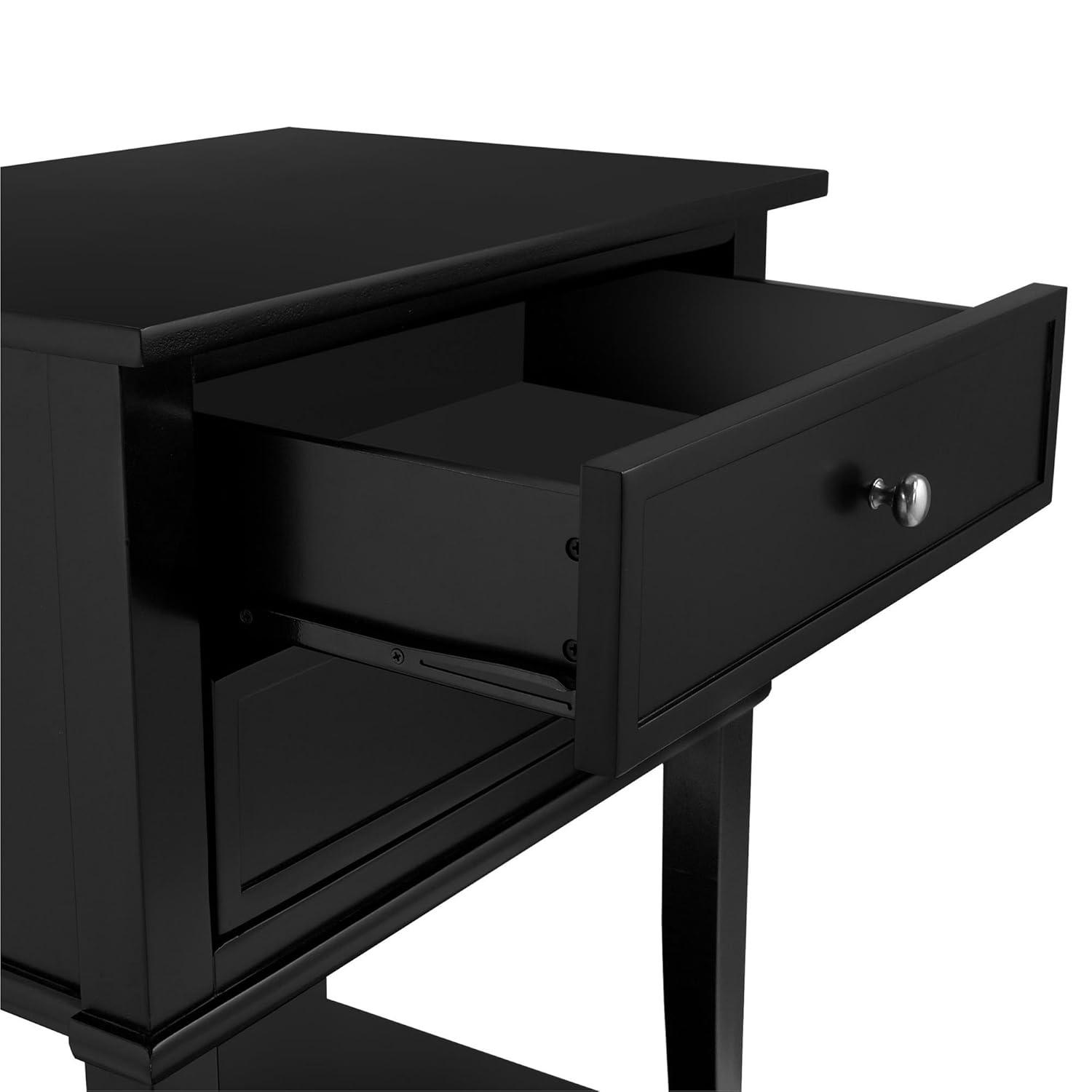 Ameriwood Home Franklin Accent Table with 2 Drawers, Purple