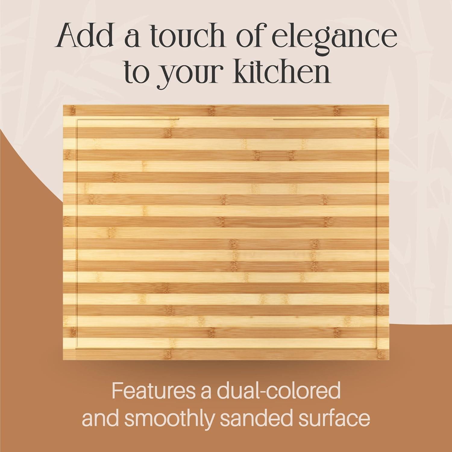 Adjustable Bamboo Rectangular Stove Top Cover and Cutting Board