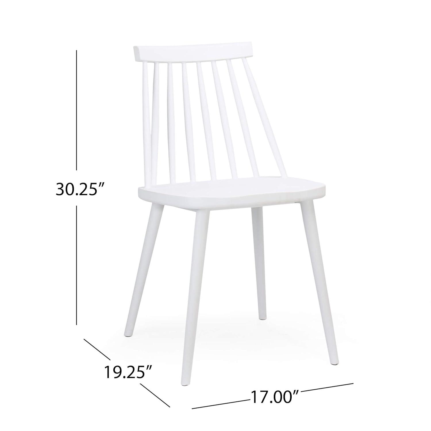 Gracie Oaks Farmhouse Spindle Back Dining Chairs,Set Of 2