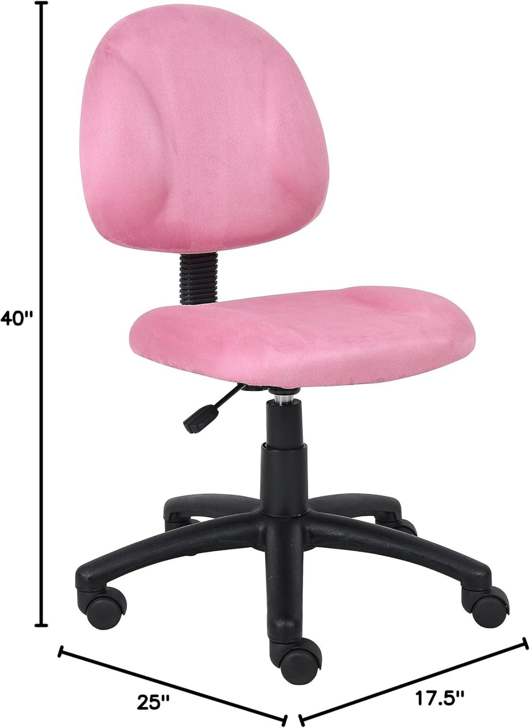 Microfiber Deluxe Posture Chair with Adjustable Arms - Boss Office Products
