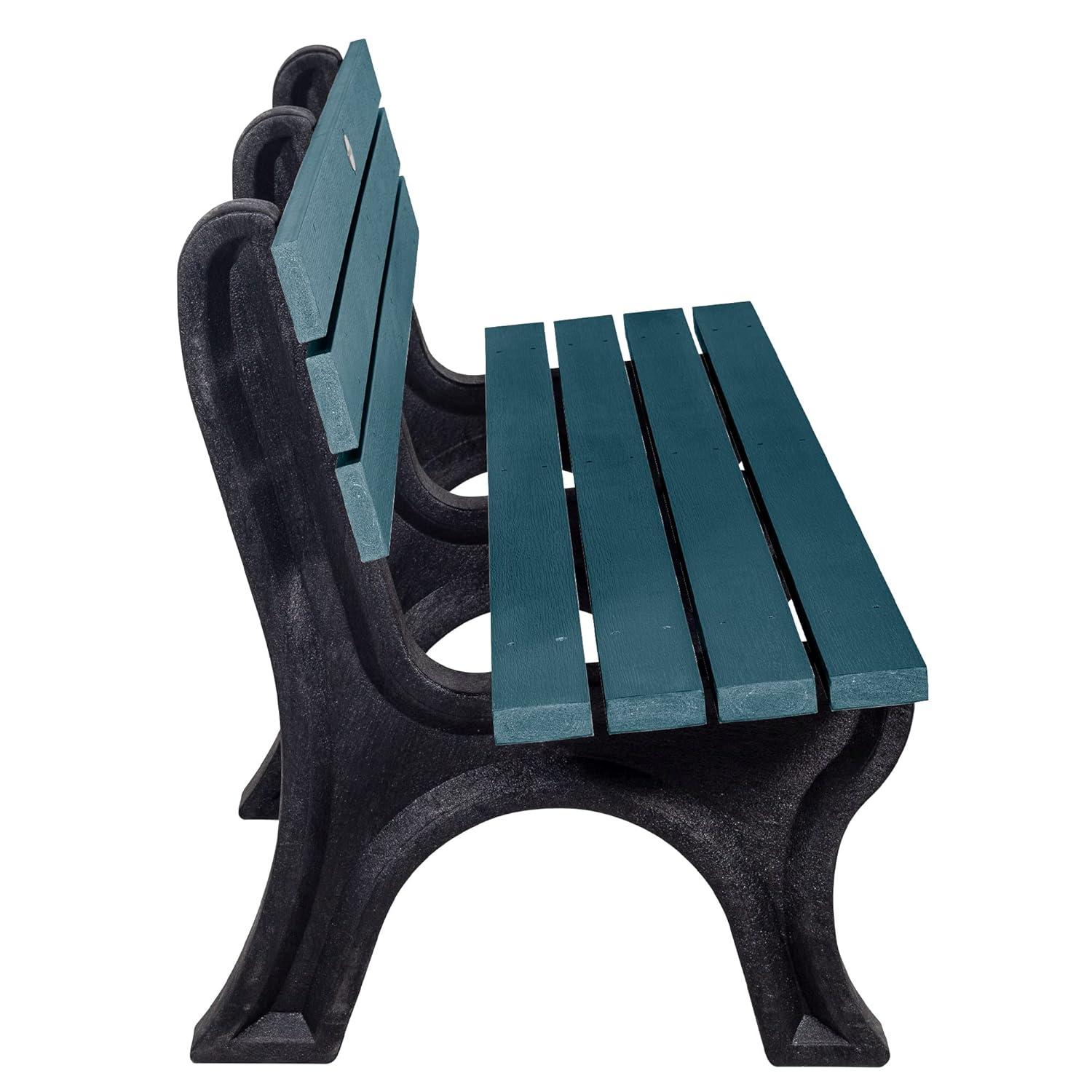 highwood Aurora Traditional 6 ft Commercial Park Bench Nantucket Blue