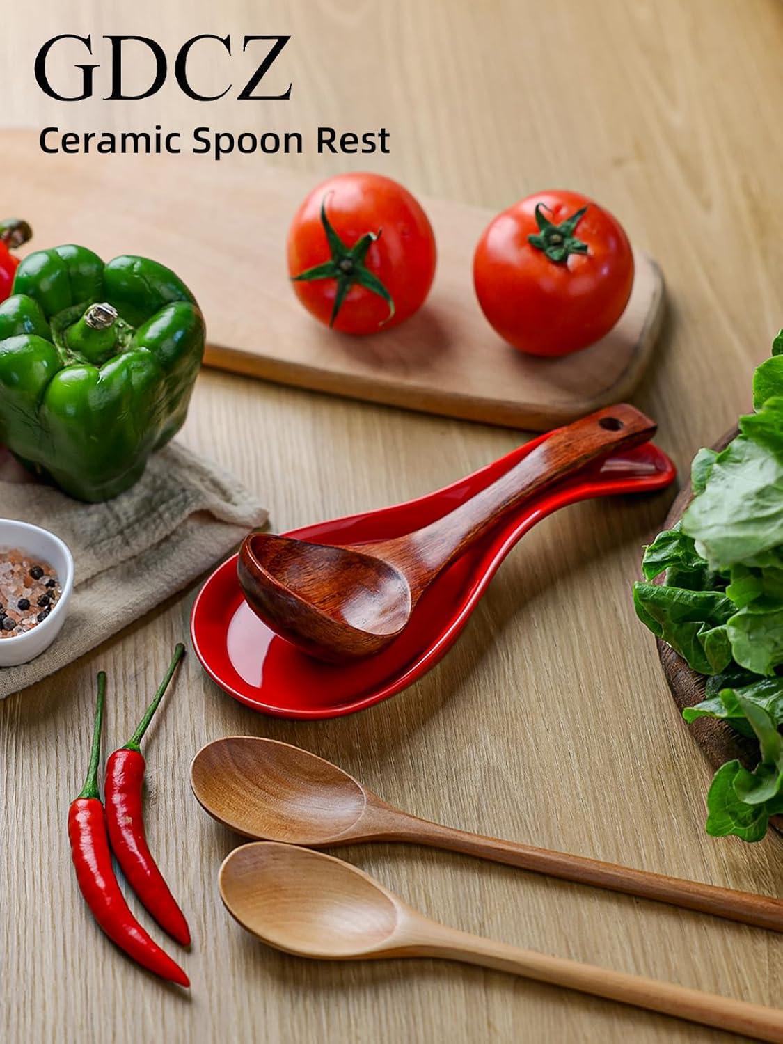 Red Barrel Studio® Newmont Ceramic / Porcelain Oval Spoon Rest