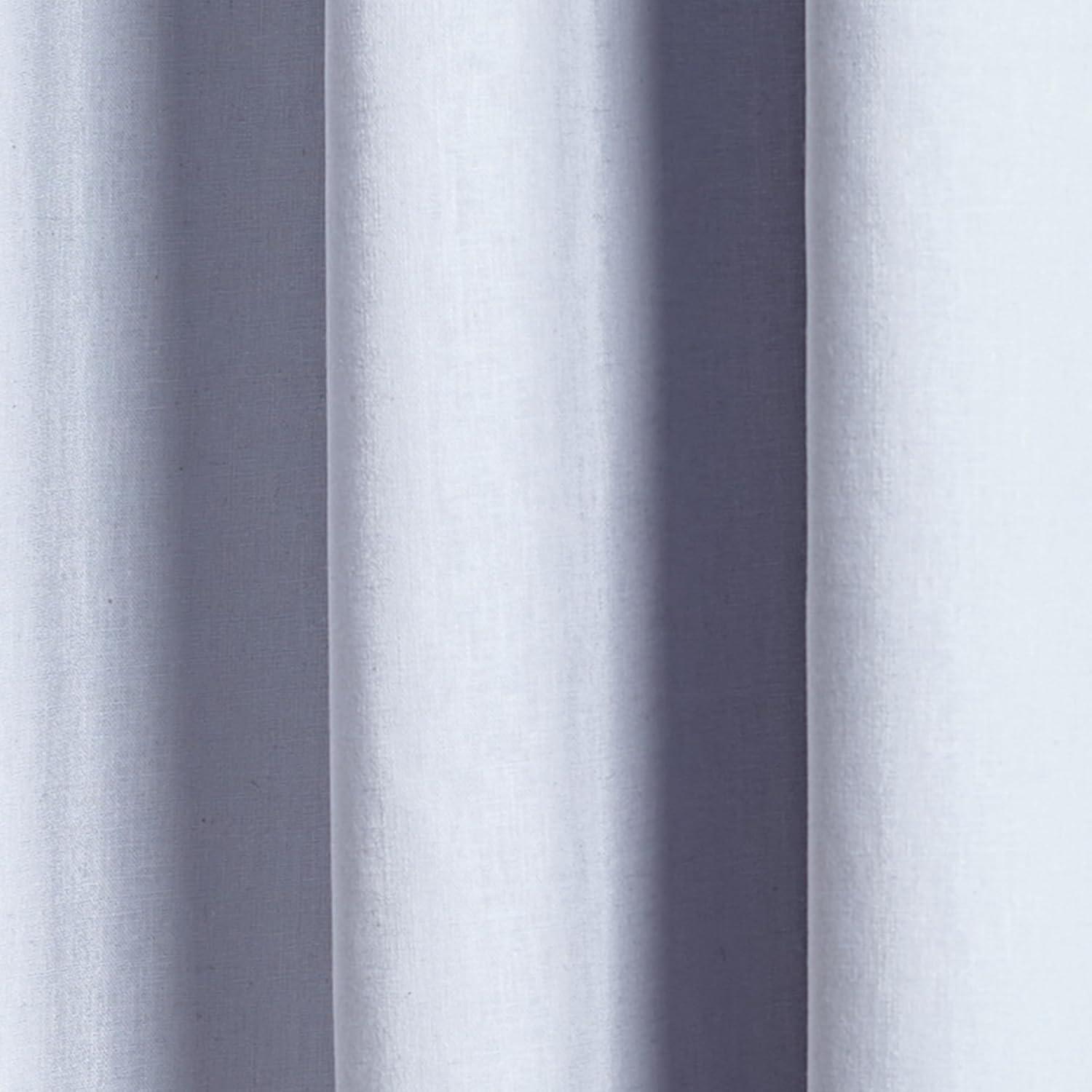 Cotton Blend Solid Blackout Rod Pocket Curtain Panels