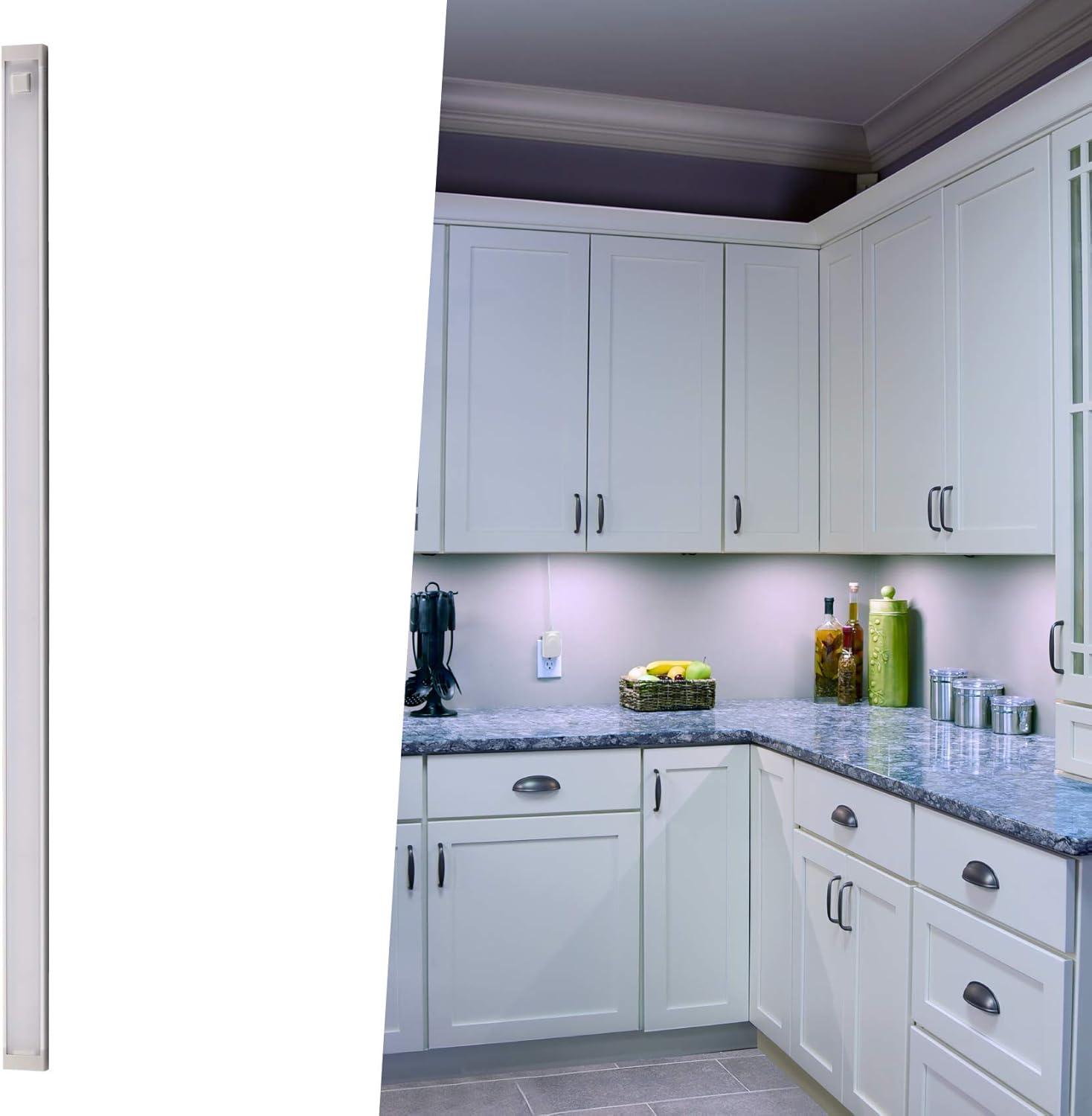 Cool White 18" LED Under-Cabinet Light Kit with Motion Sensor