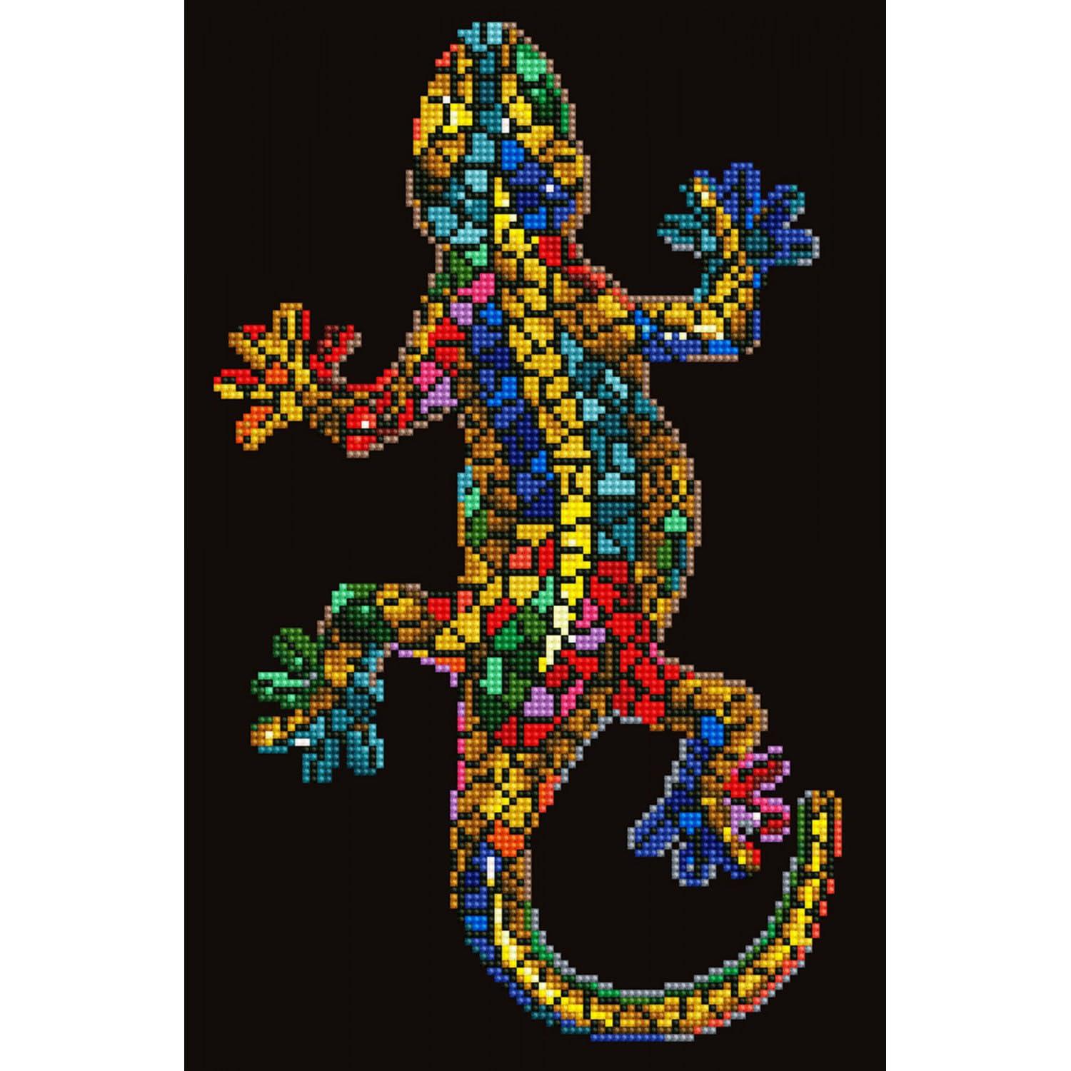 Diamond Dotz Gekko Paua Diamond Painting Kits for Adults - Diamond Art Kits a Relaxing Creative Craft Kit with Dotz Gems 16x11