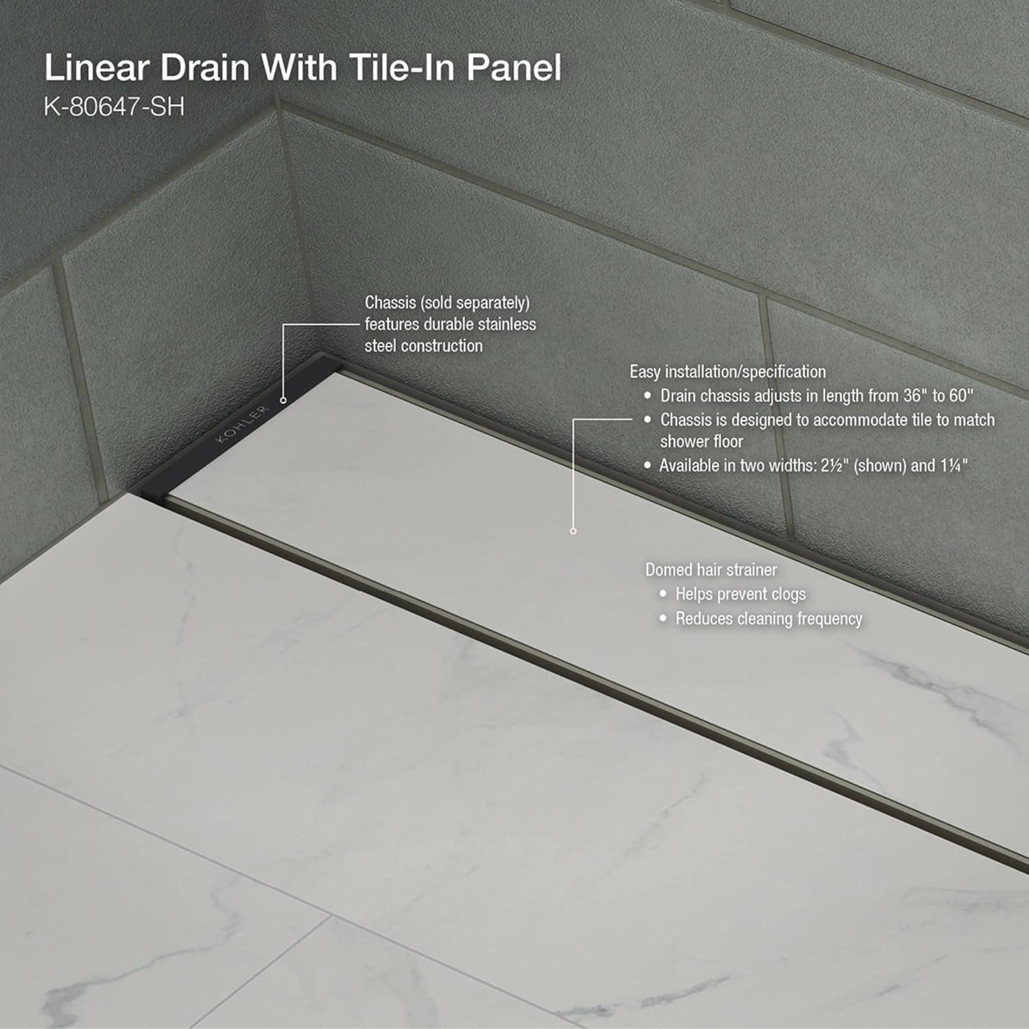 Linear Grid Shower Drain