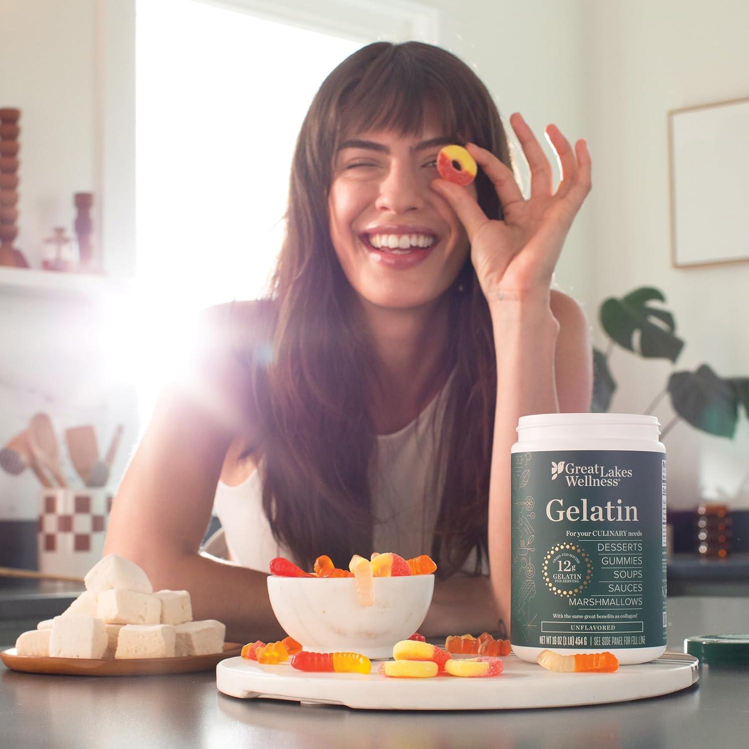 Great Lakes Wellness Culinary Gelatin Unflavored - Case of 1 - 16 oz