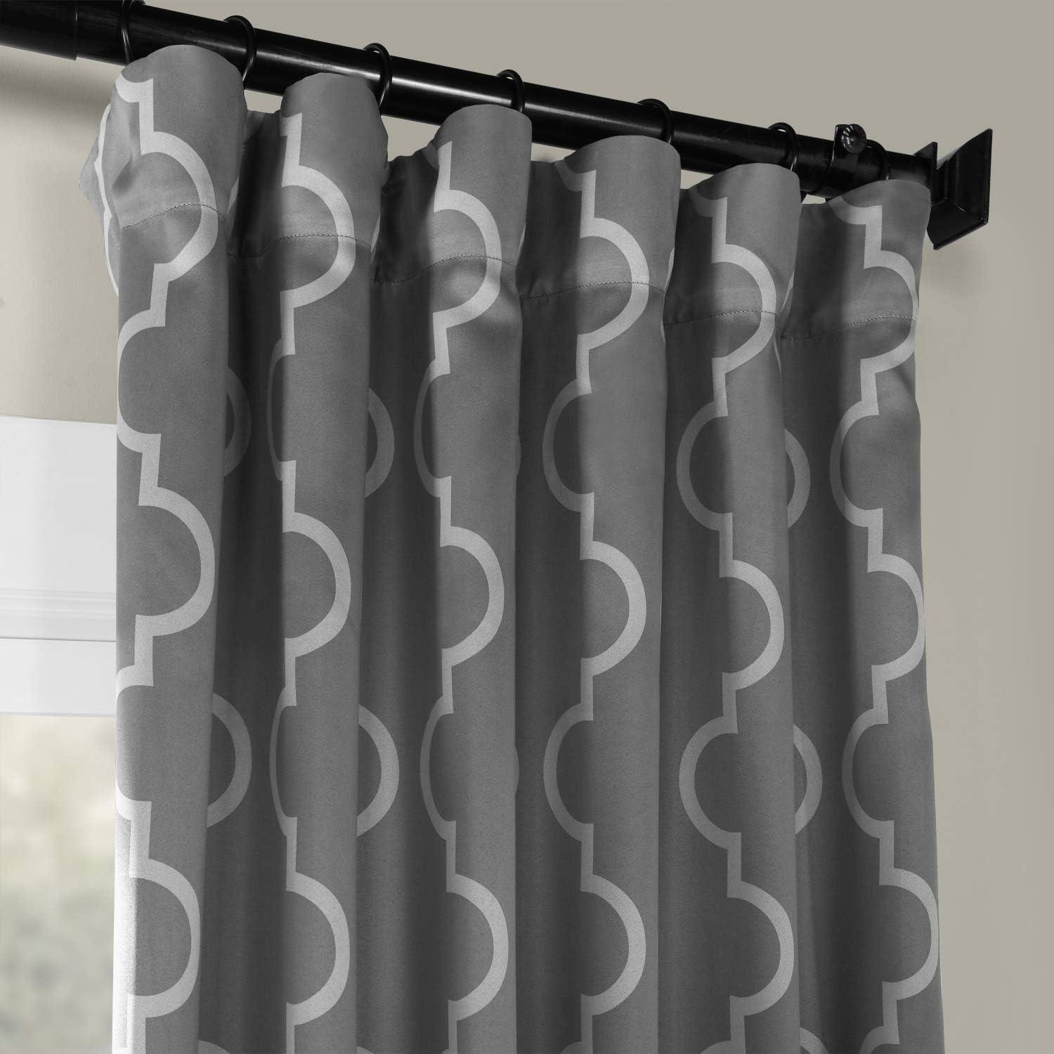 Roth Room Modern Chic Trellis Darkening Curtains for Bedroom - Living RoomSingle Panel