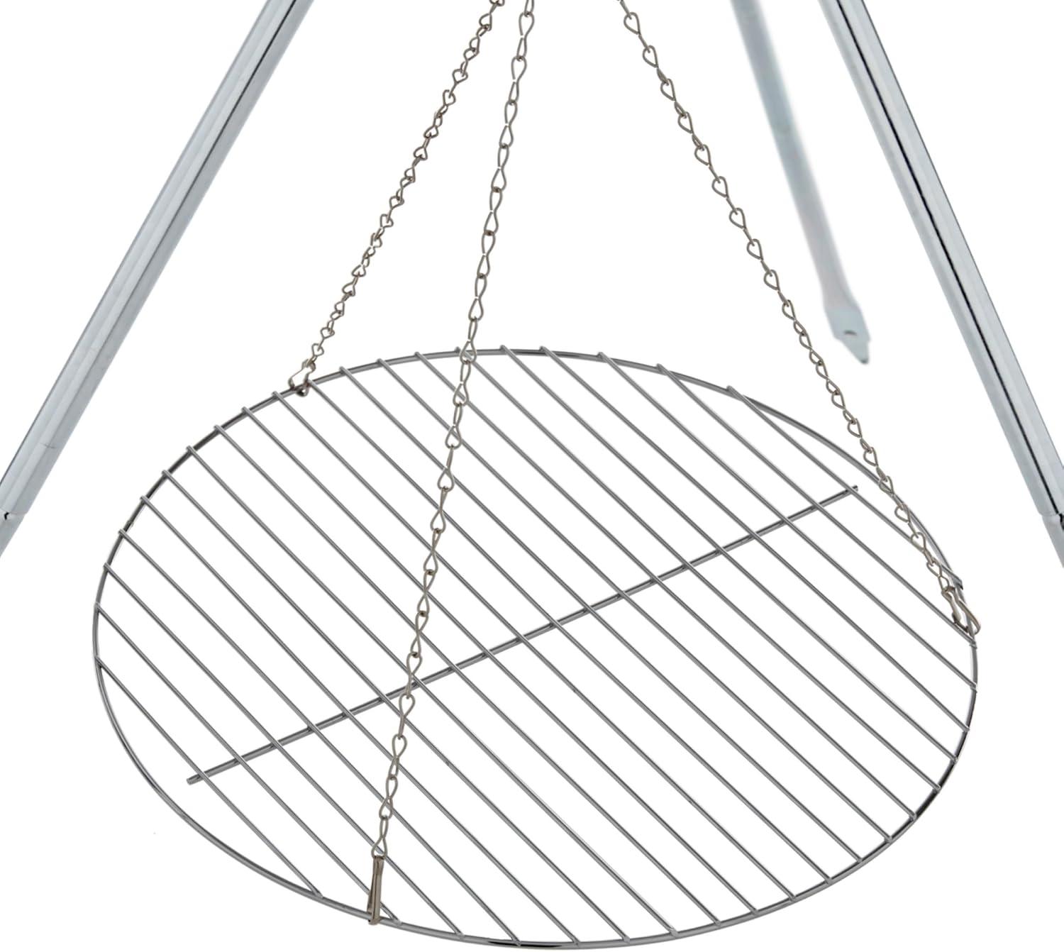 Coleman Tripod over Fire Camping Grill and Lantern Hanger