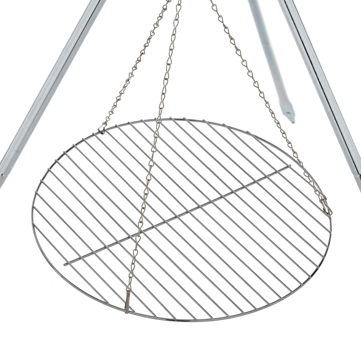 Coleman Tripod over Fire Camping Grill and Lantern Hanger