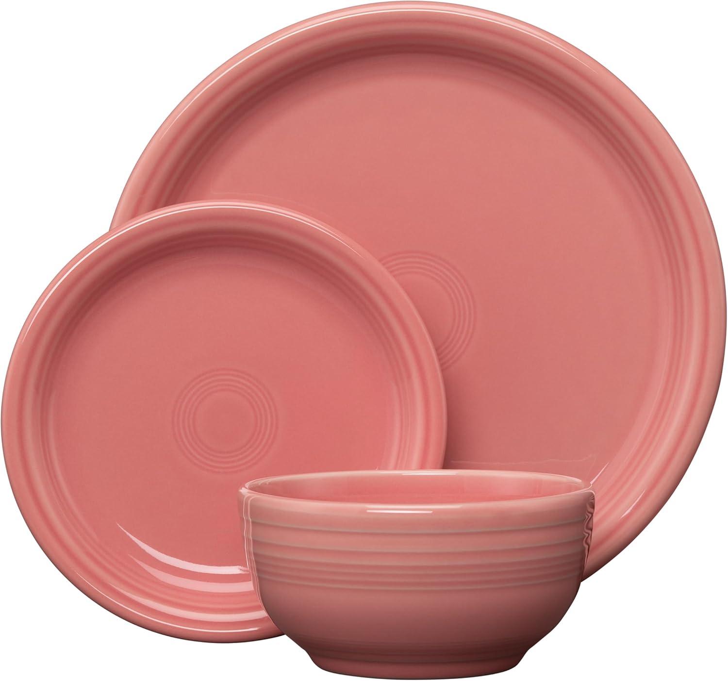 Fiesta Fiesta Bistro Coupe 3 Piece Place Setting, Service for 1