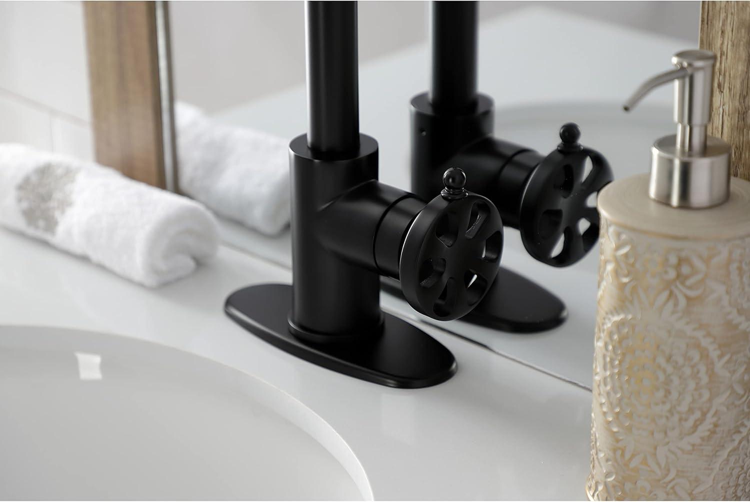 Belknap Matte Black Single-Handle Traditional Bathroom Faucet