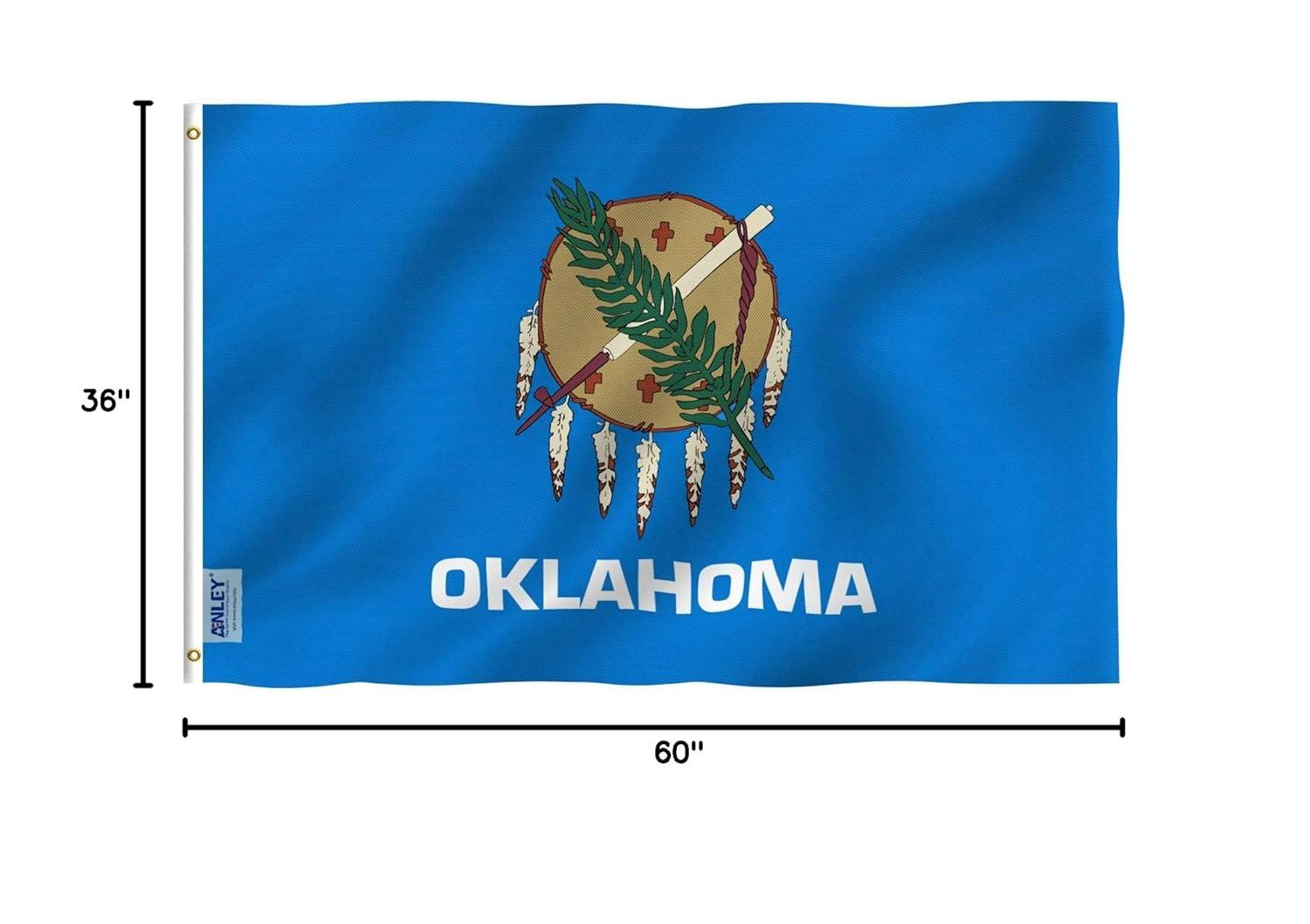 ANLEY Oklahoma State Flag Polyester 36 x 60 in. House Flag