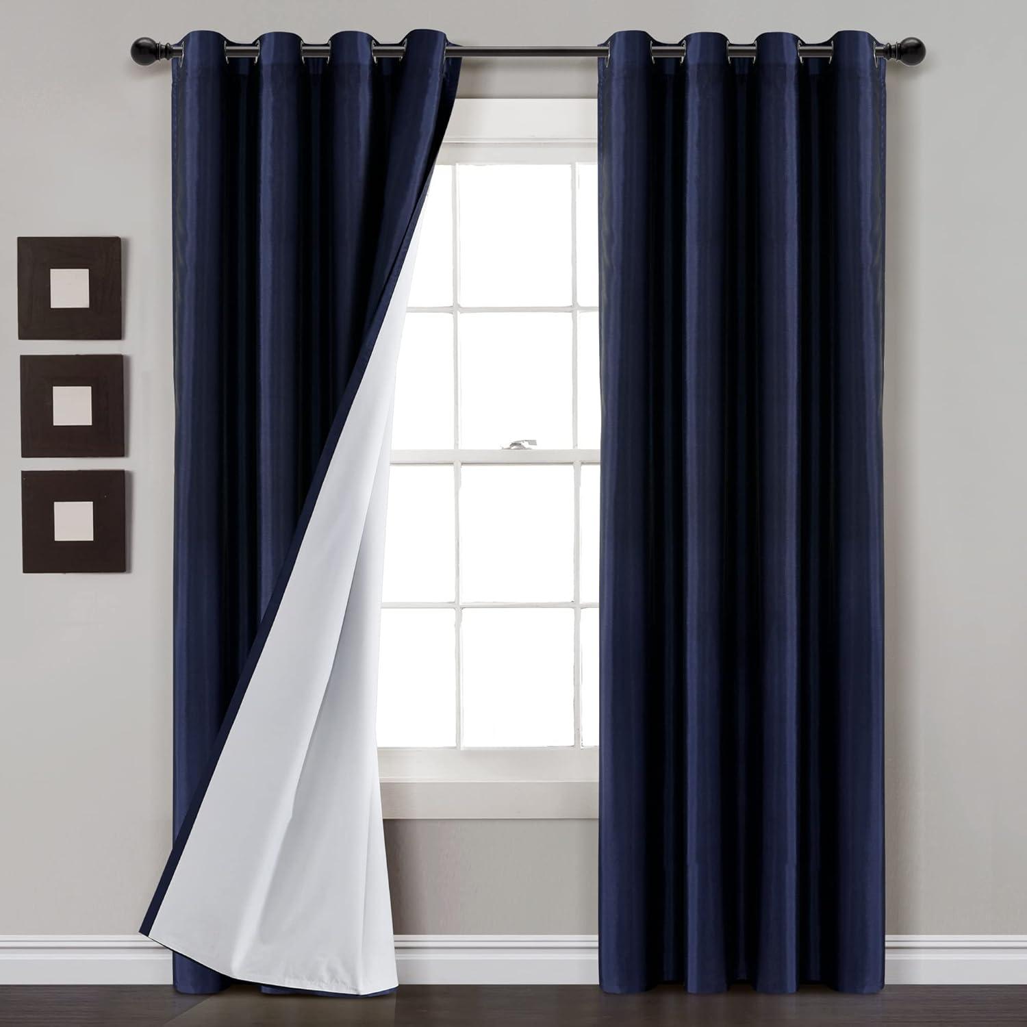 Lush Decor Polyester Blackout Curtain Single Panel