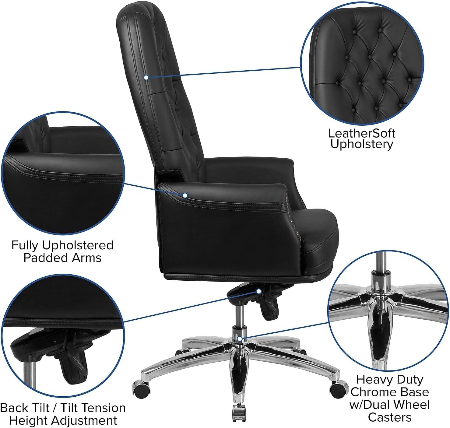 Flash Furniture Black High Back Exec Chair BT-90269H-BK-GG